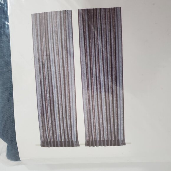 Window curtain Dark Teal Color two panel - Picture 2 of 7